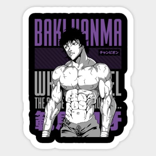 baki hanma the grappler Sticker